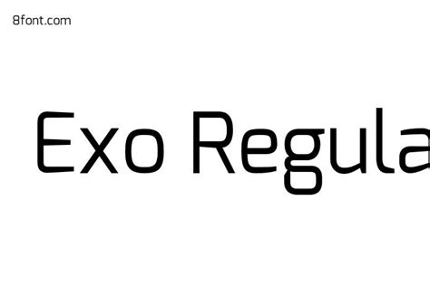 Exo Regular Font - Free Font Download