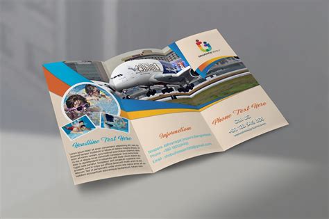 Traveling Tri fold Brochure Design Template Free psd – GraphicsFamily