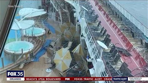 Royal Caribbean cruise ship passengers scramble during freak storm ...