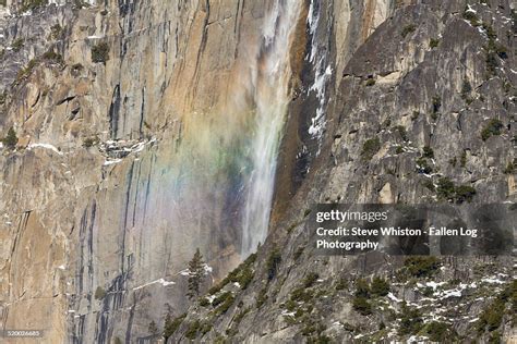 Rainbow In Yosemite Falls High-Res Stock Photo - Getty Images