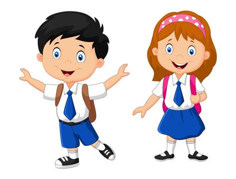 Little Boy And Girl Clipart