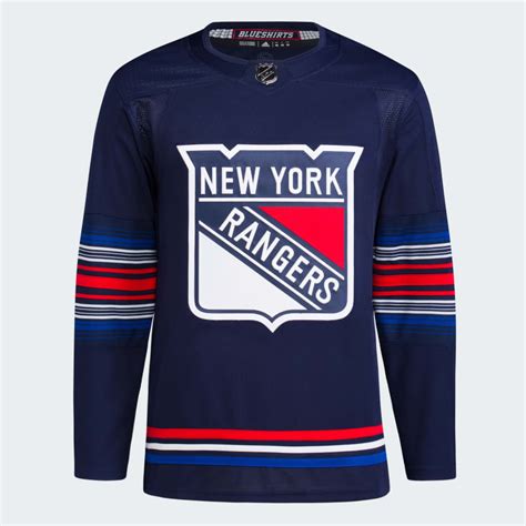 adidas Men's Hockey Rangers Third Jersey - Blue | Free Shipping with ...