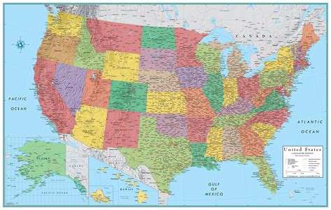 RMC Signature United States USA and World Wall Map Set (Laminated): Buy Online in Bahamas at ...