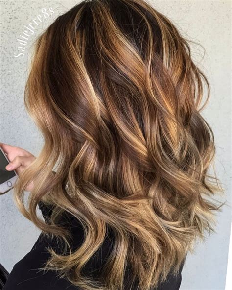 Light Brown Hair With Caramel Blonde Balayage Hair Color Balayage, Blonde Balayage, Ombre Hair ...