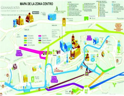 Guanajuato Capital Mapa Turistico