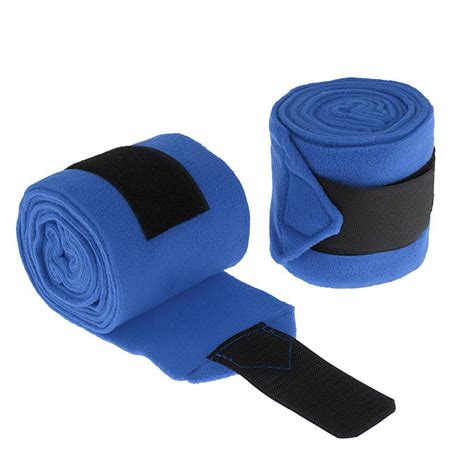 4pcs Horse Fleece Bandages Leg Wraps Stable Bandages Exercise Riding | eBay