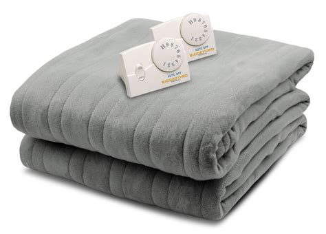 Biddeford Blankets Comfort Knit Fleece Heated Electric Blanket, King ...