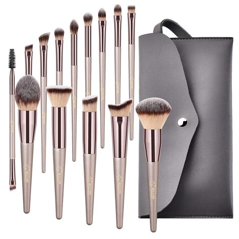 Bestope Makeup Brushes, Conical Handle Professional Premium Synthetic ...