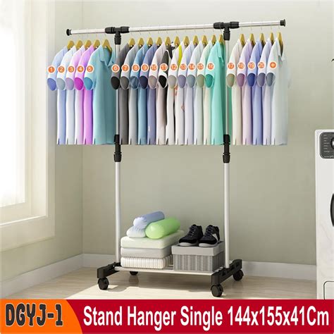 MURAH MERIAH [STAND HANGER]- Stand Hanger Single/Rak jemuran single/rak gawang stand hanger ...