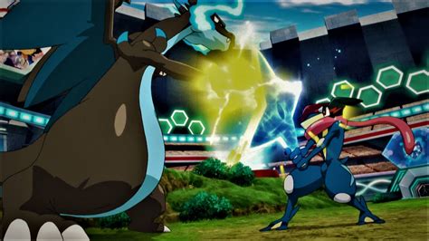 Mega Charizard X vs Ash-Greninja by Pokemonsketchartist on DeviantArt