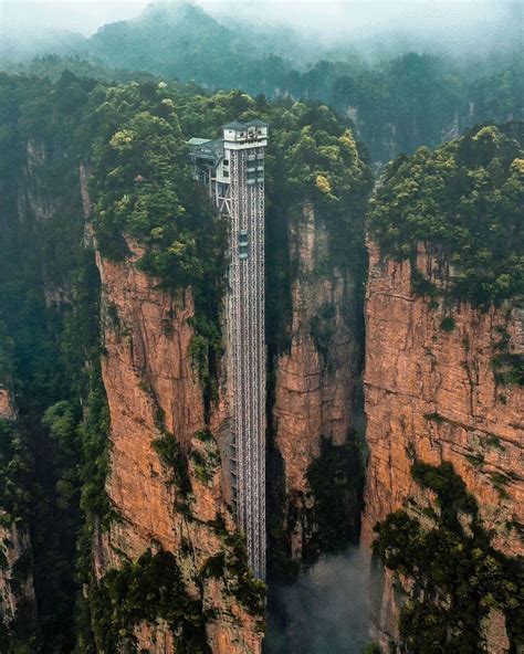 Bailong Elevator, the Highest Outdoor Elevator in the World, Would you try it?