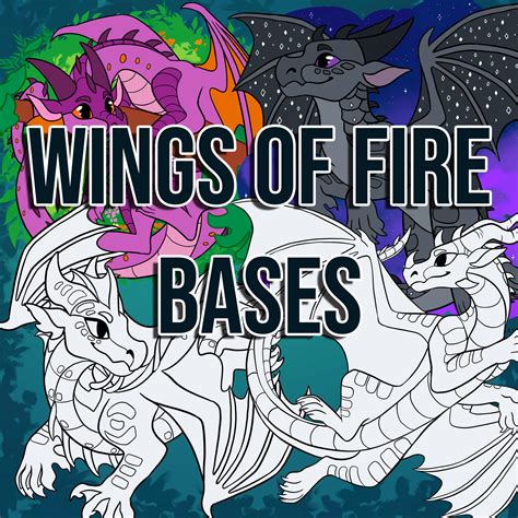 Wings of Fire Bases Wings of Fire Digital Download Colouring - Etsy Canada