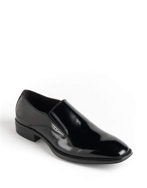 Lyst - Johnston & murphy Birchett Leather Slip-On Dress Shoes in Black ...