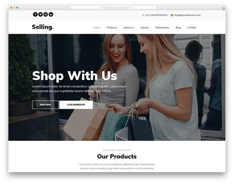 Selling - HTML5 eCommerce Website Template - DesignHooks