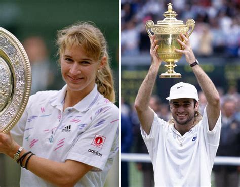 Steffi Graf and Andre Agassi | Wimbledon winners through the years ...