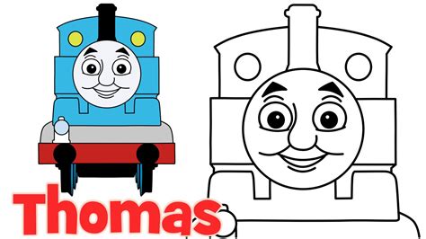 How to draw Thomas from Thomas and Friends step by step easy drawing ...