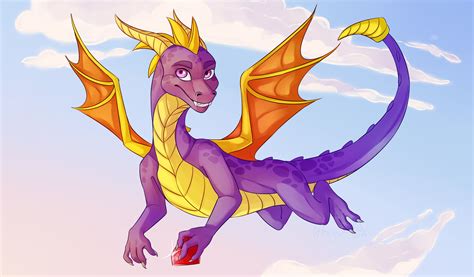 Spyro! (Spyro the Dragon) by ArtyJoyful on DeviantArt