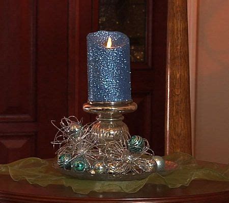 Luminara 5 Flameless Glitter Candle with Timer — QVC.com | Candles ...