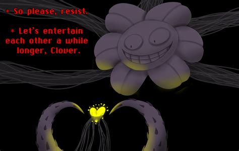 Omega Flowey and Clover (Undertale Yellow) by Chibipie-Kagane on DeviantArt