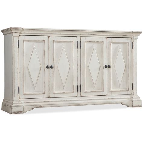 Hooker Furniture Living Room Accents 5662-85001-WH Four-Door Cabinet | Baer's Furniture | Occ ...