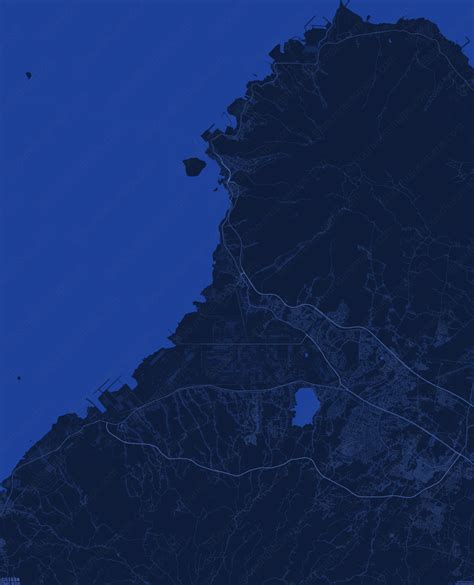 Cilegon Vector Map - Dark Blue (AI,PDF) | Boundless Maps