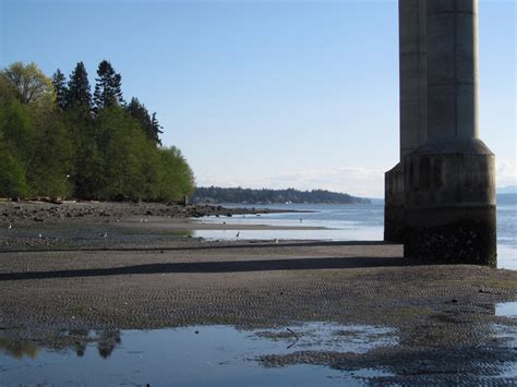 Gravel Beach: Hood Canal Bridge