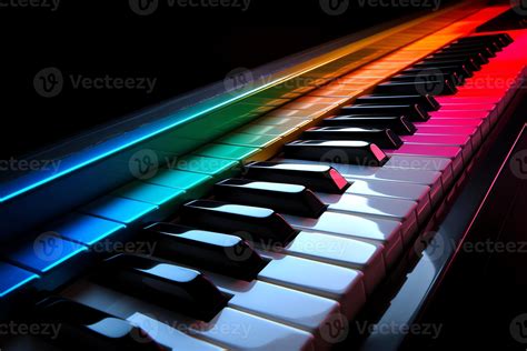 Colorful piano keyboard wallpaper. 23139444 Stock Photo at Vecteezy