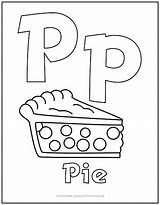 Alphabet Letter “P” Coloring Page  Print It Free sketch template