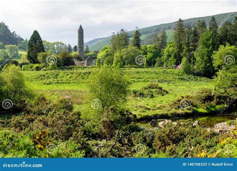 Glendalough is a Village with a Monastery in County Wicklow, Ireland ...