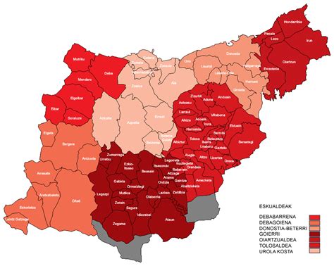 Municipios y comarcas de Guipúzcoa 2007 - Tamaño completo