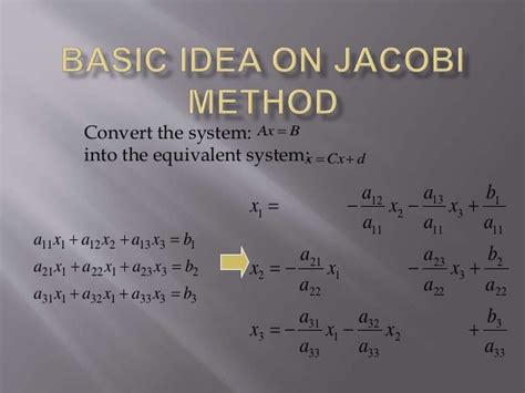 Jacobi method