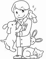 Veterinarian Coloring Pages At GetColoringscom  Free Printable sketch template
