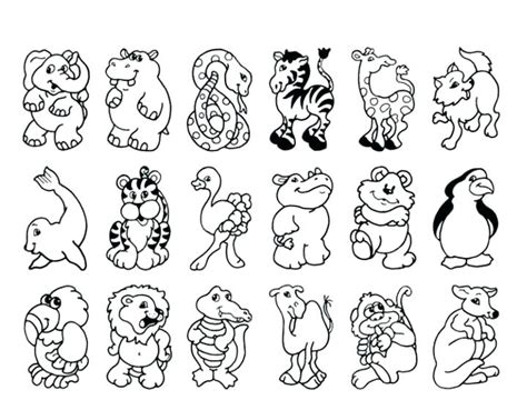 Baby Zoo Animal Coloring Pages at GetColorings.com | Free printable colorings pages to print and ...