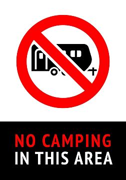 No Camping Sign, No Camping, No Camping Icon, No Camping Vector PNG and ...