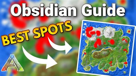 Best OBSIDIAN Locations in ARK - The Island Farming Guide - YouTube