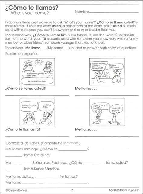 spanish worksheets for middle school | Spanish - Middle/High School - 100+ Repr. Ser ...