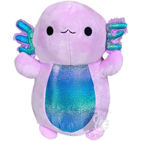 Squishmallows Official Kellytoys Plush Inch Monica The Purple Axolotl Ultimate Soft Animal ...