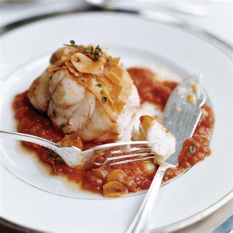 Monkfish in Tomato-Garlic Sauce Recipe - Sergi Millet | Food & Wine