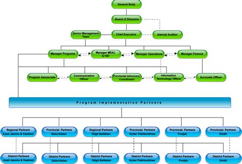 Organizational Programmatic Organogram – Awaz Foundation Pakistan: Centre for Development Services