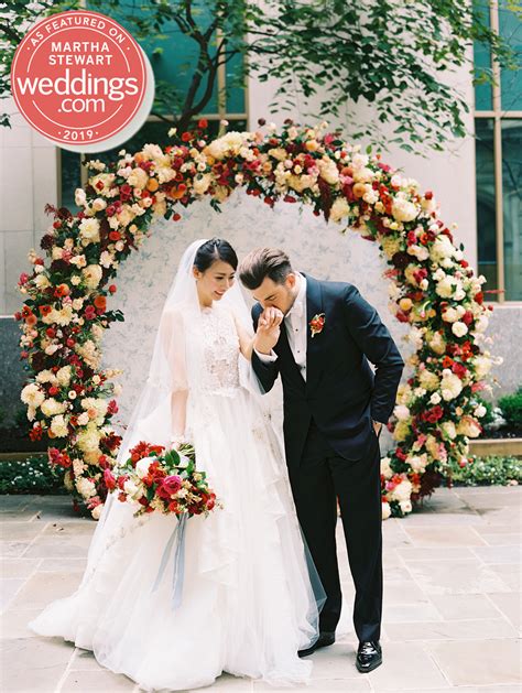 Featured: Martha Stewart, A Multicultural Wedding with Pops of Red ...