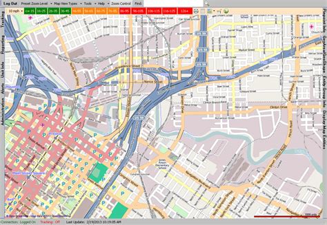 Open Street Tracking Map View