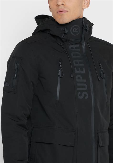 Buy Superdry black Logo Printed Jacket for Men in Kuwait city, other cities