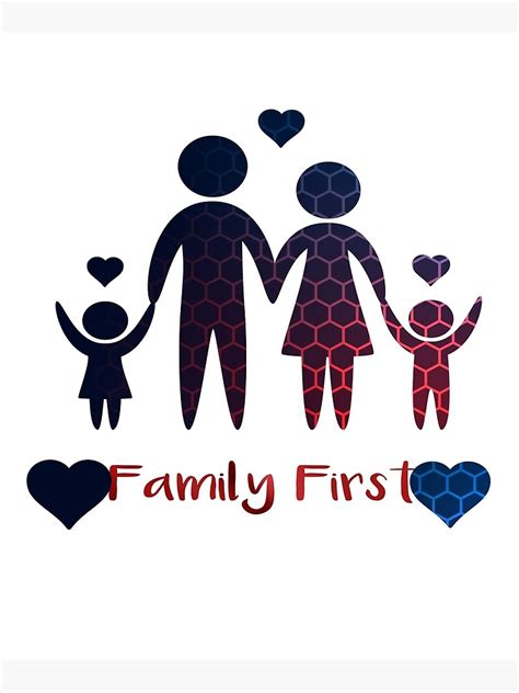 "family first" Mounted Print for Sale by silverass | Redbubble