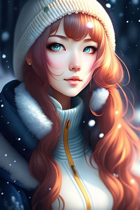 Download Anime, Winter, Girl. Royalty-Free Stock Illustration Image ...