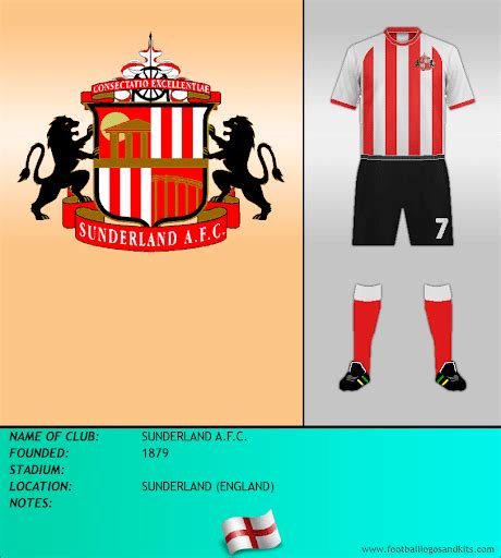 Sunderland crest and kit. They were founded in 1879. | Sunderland afc ...