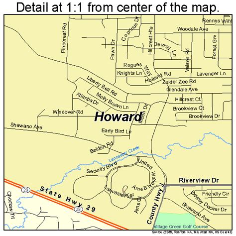 Centennial Park Howard County Map