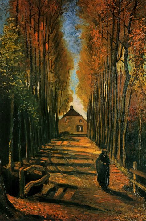 Avenue of Poplars at Sunset - Vincent van Gogh - WikiArt.org ...