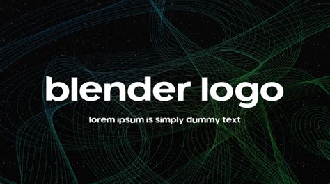 Blender Logo Font : Download Free for Desktop & Webfont