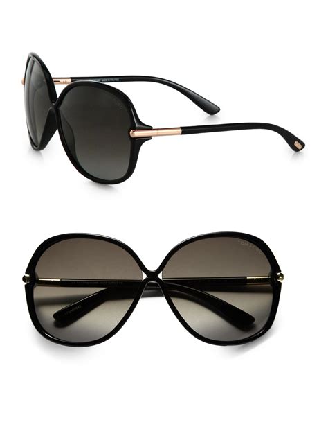 Lyst - Tom Ford Islay Round Sunglasses in Black