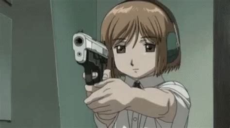 Anime Girl GIF - Anime Girl Gun - Discover & Share GIFs